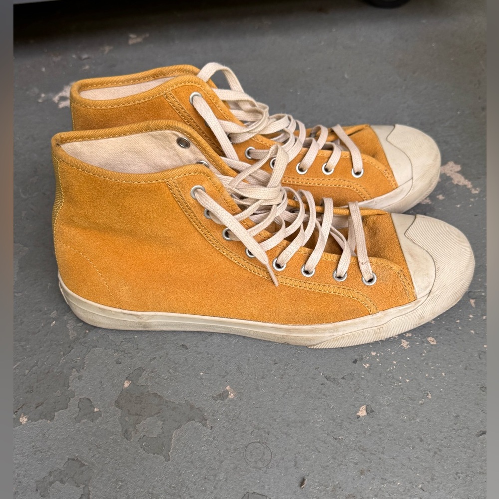 Ymc High-Top Mustard Sneakers